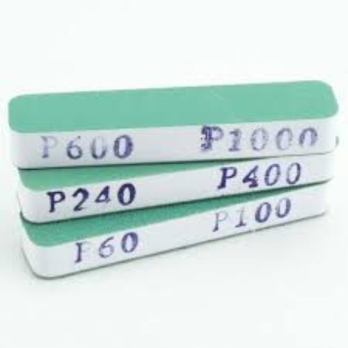 SET 3 PEZZI CARTA VETRATA DIMENSIONI: 90x19x12 mm GRANA 600-1000-240-400-60-100