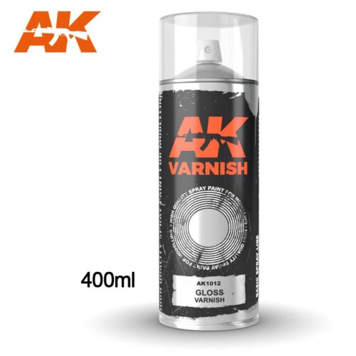 AK1012 VERNICE LUCIDA SPRAY – 400ml AK INTERACTIVE
