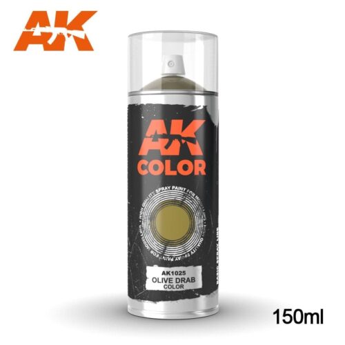 AK1025 OLIVE DRAB COLOR SPRAY – 150ml AK INTERACTIVE