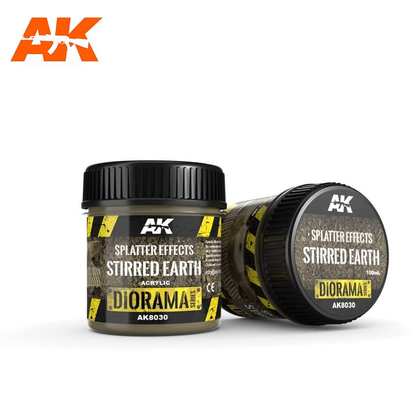 AK8030 EFFETTI SPLATTER MESCOLATO TERRA 100ML AK INTERACTIVE