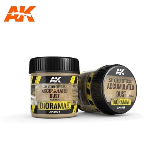 AK8031 EFFETTI SPLATTER POLVERE ACCUMULATA 100ML AK INTERACTIVE
