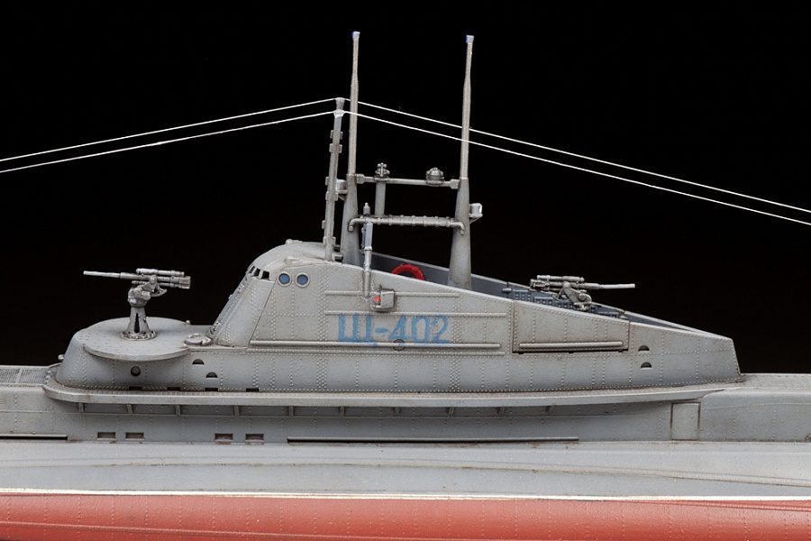 Sottomarino sovietico della seconda guerra mondiale Shchuka (SHCH) scala 1:144 ZVEZDA 9041 - immagine 2