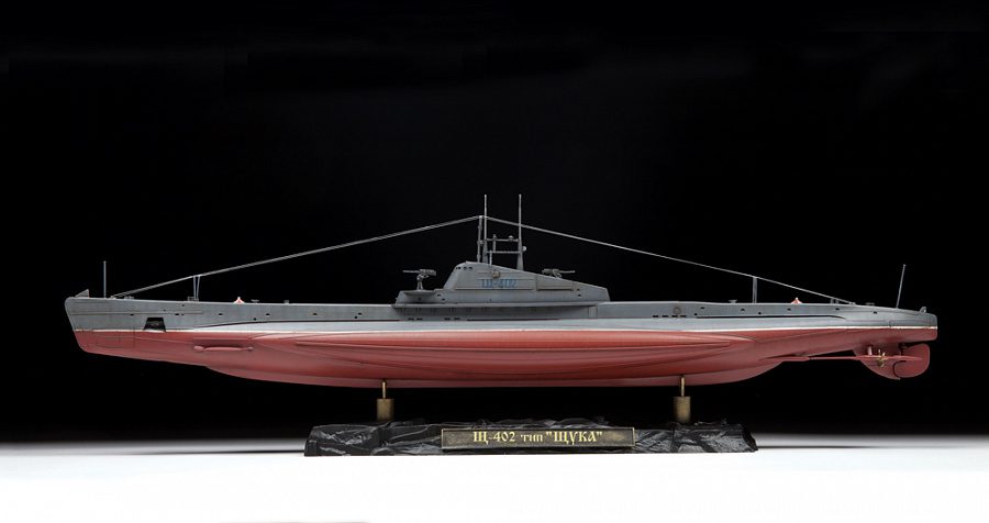 Sottomarino sovietico della seconda guerra mondiale Shchuka (SHCH) scala 1:144 ZVEZDA 9041 - immagine 4