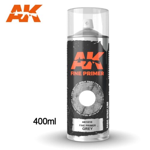 AK1010 FINE PRIMER GRIGIO SPRAY – 400ml AK INTERACTIVE