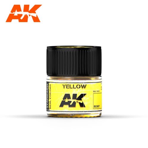 RC007 AK  INTERACTIVE  REAL COLORS GIALLO RAL1003 Vernice Acrilica per Modellismo Statico