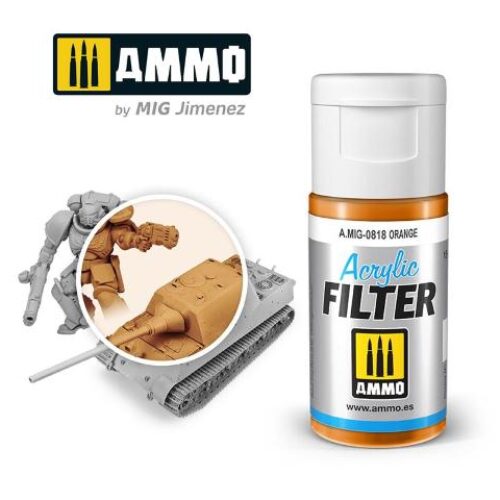 AMIG0818 ACRYLIC FILTER Orange – filtro acrilico da 15ml AMMO MIG