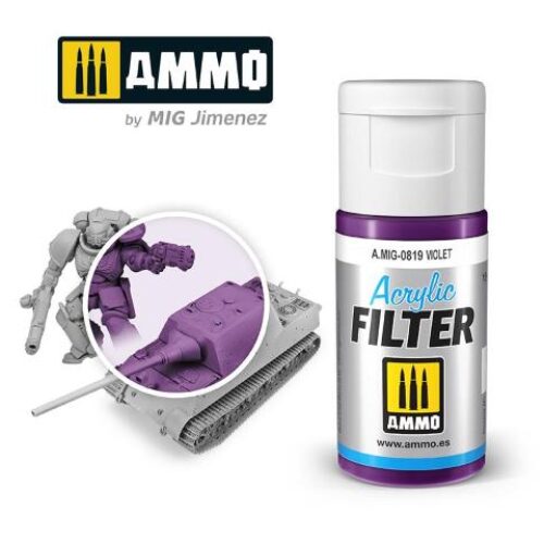AMIG0819 ACRYLIC FILTER Violet – filtro acrilico da 15ml AMMO MIG