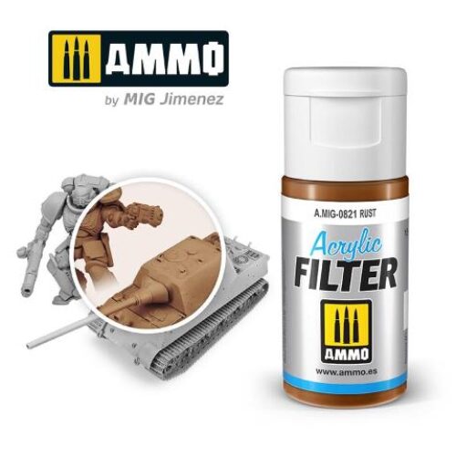 AMIG0821 ACRYLIC FILTER Rust – filtro acrilico da 15ml AMMO MIG
