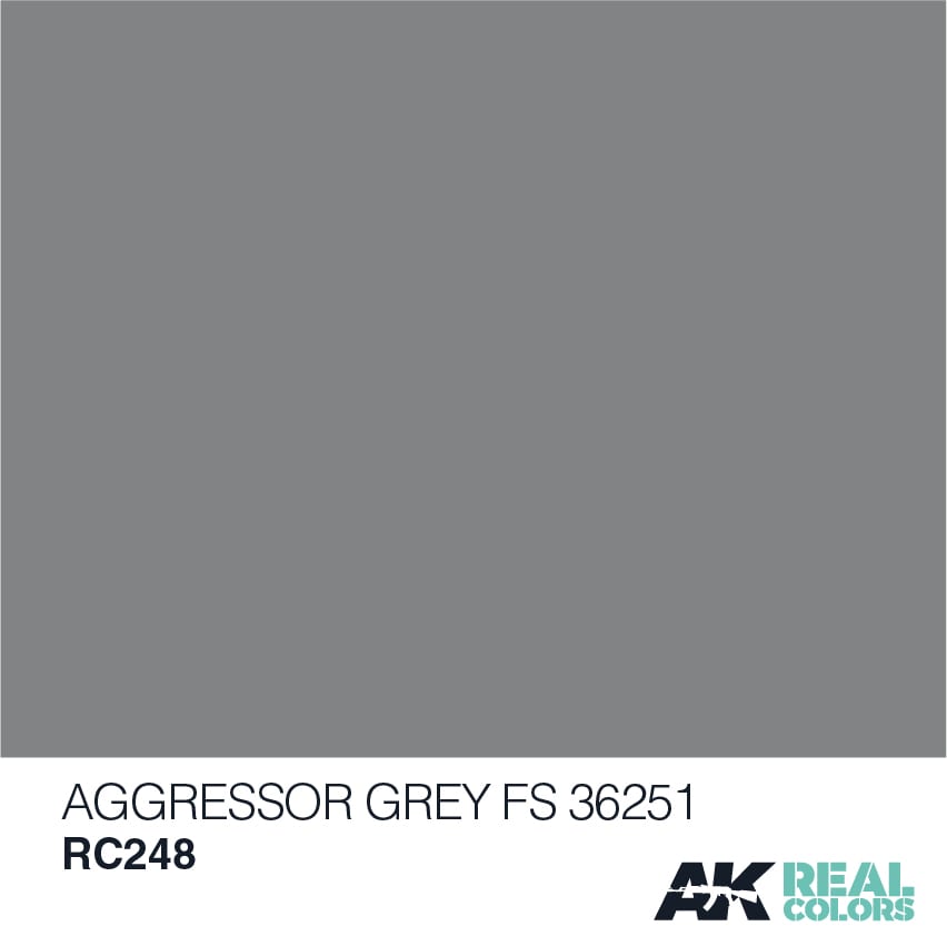 RC248 AK INTERACTIVE REAL COLORS AGGRESSOR GREY FS 36251 Vernice ...