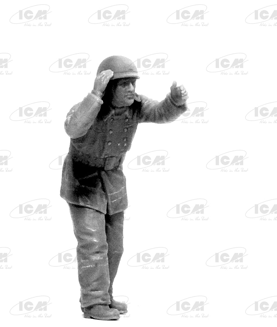 CHERNOBYL#2. FIRE FIGHTERS (AC-40-137A FIRETRUCK & 4 FIGURES & DIORAMA BASE WITH BACKGROUND) Scala 1:35 ICM 35902 - immagine 7