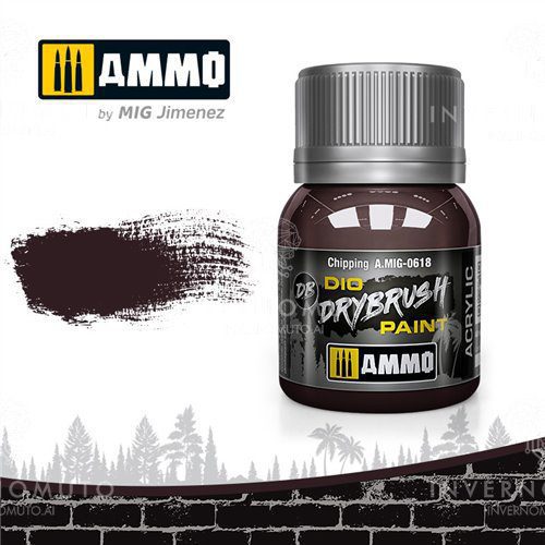 618 CHIPPING Ammo Mig Drybrush Paint 40ml
