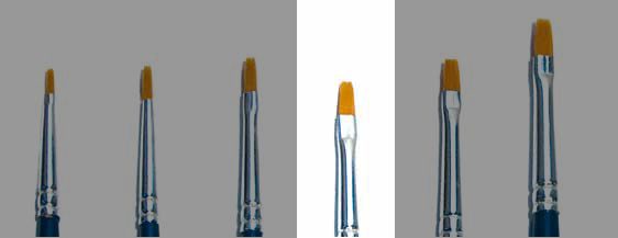 1 BRUSH SYNTHETIC FLAT - SINGLE PACK ITALERI 52224