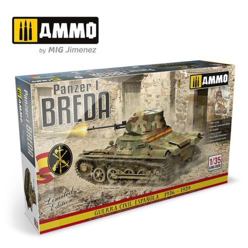 carro armato Panzer I Breda, Spanish Civil War 1936 – 1939 scala 1:35 AMMO MIG AMIG8506