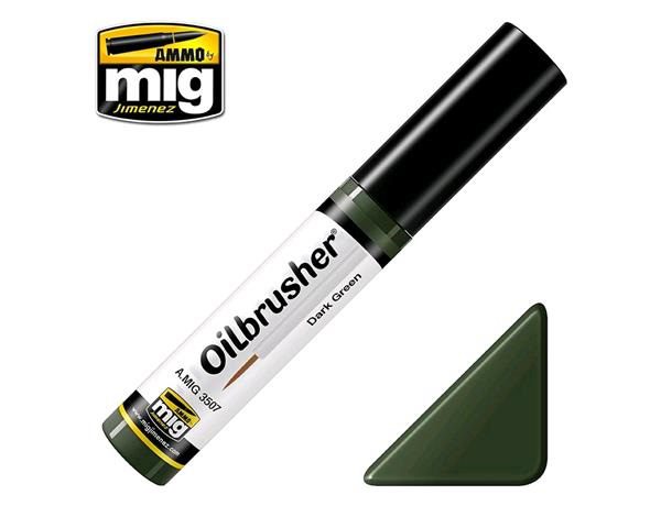 3507 VERDE SCURO OILBRUSHER AMMO MIG COLORE AD OLIO