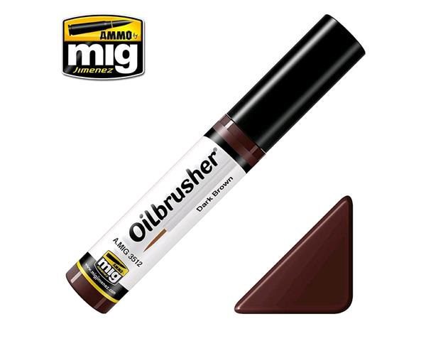 3512 MARRONE SCURO OILBRUSHER AMMO MIG COLORE AD OLIO