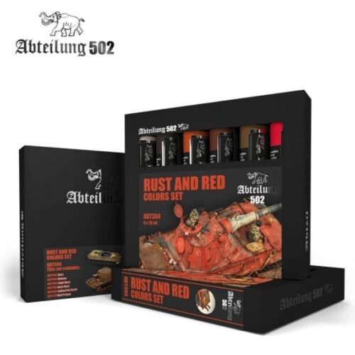 ABT304 Set di Colori ad OLIO RUST AND RED COLORS SET 6×20 ml. ABTEILUNG 502