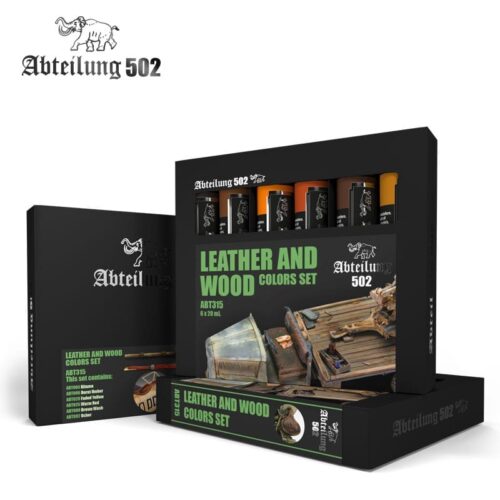 ABT315 Set di Colori ad OLIO LEATHER AND WOOD COLORS SET 6×20 ml. ABTEILUNG 502