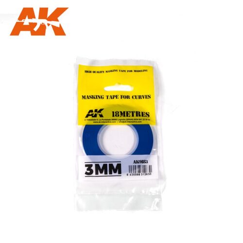 MASKING TAPE FOR CURVES 3MM AK INTERACTIVE AK9183