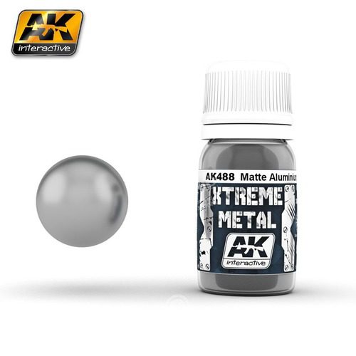 AK488 Xtreme Metal MATT ALUMINIUM 30 ml AK INTERACTIVE