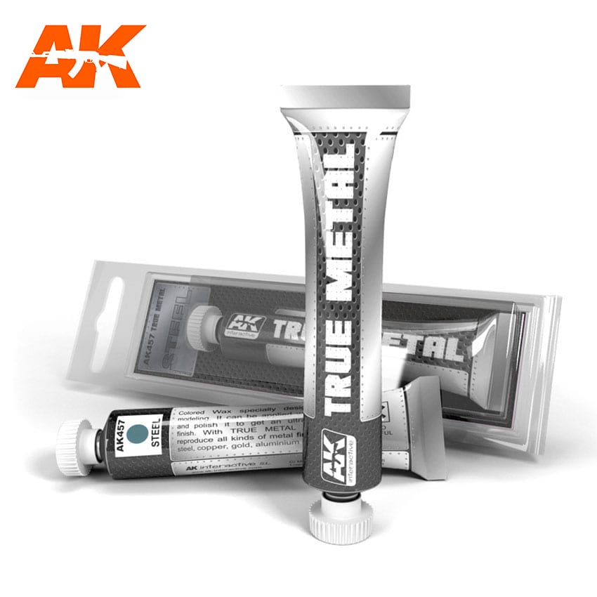 AK457 TRUE METAL: STEEL 30gr AK INTERACTIVE