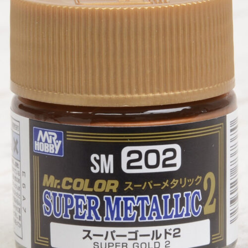 SM202 Gunze Super Metallic 2 Fine Gold Mr.Hobby colore modellismo
