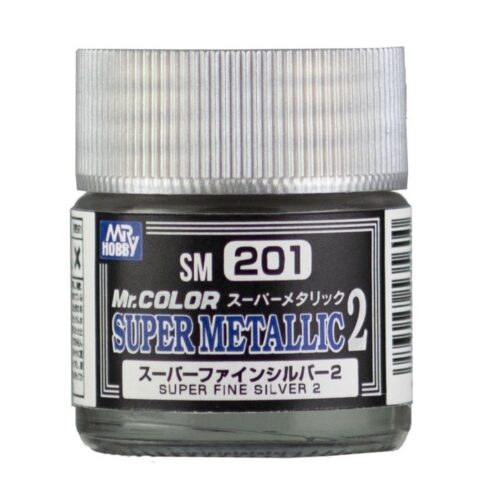SM201 Gunze Super Metallic 2 Fine Silver  Mr.Hobby colore modellismo