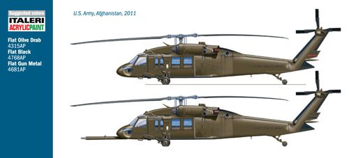 UH - 60 / MH - 60 BLACK HAWK scala 1:48 ITALERI 2706 - immagine 2