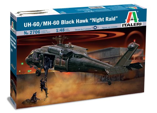 UH - 60 / MH - 60 BLACK HAWK scala 1:48 ITALERI 2706 - immagine 3