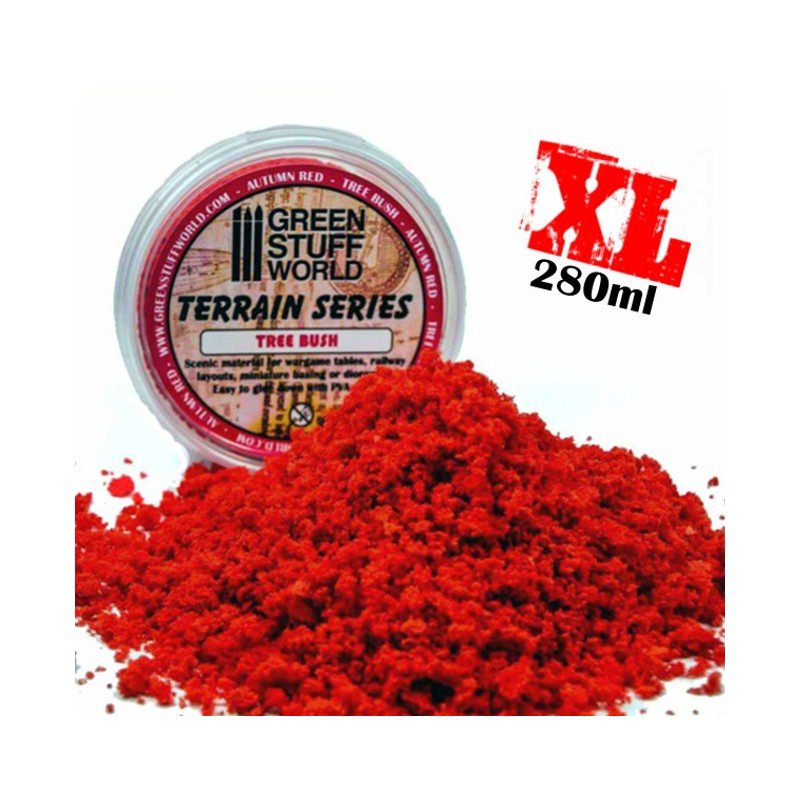 9077 TREE BUSH CLUMP FOLIAGE - AUTUMN RED - 280 ML GREEN STUFF WORLD