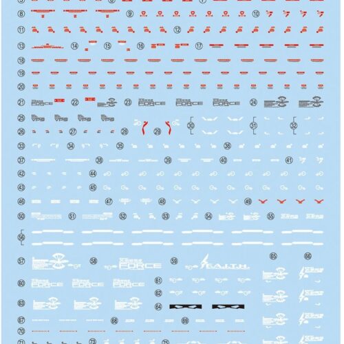 GUNDAM DECAL 130 RG GUNDAM FORCE IMP BANDAI 78422
