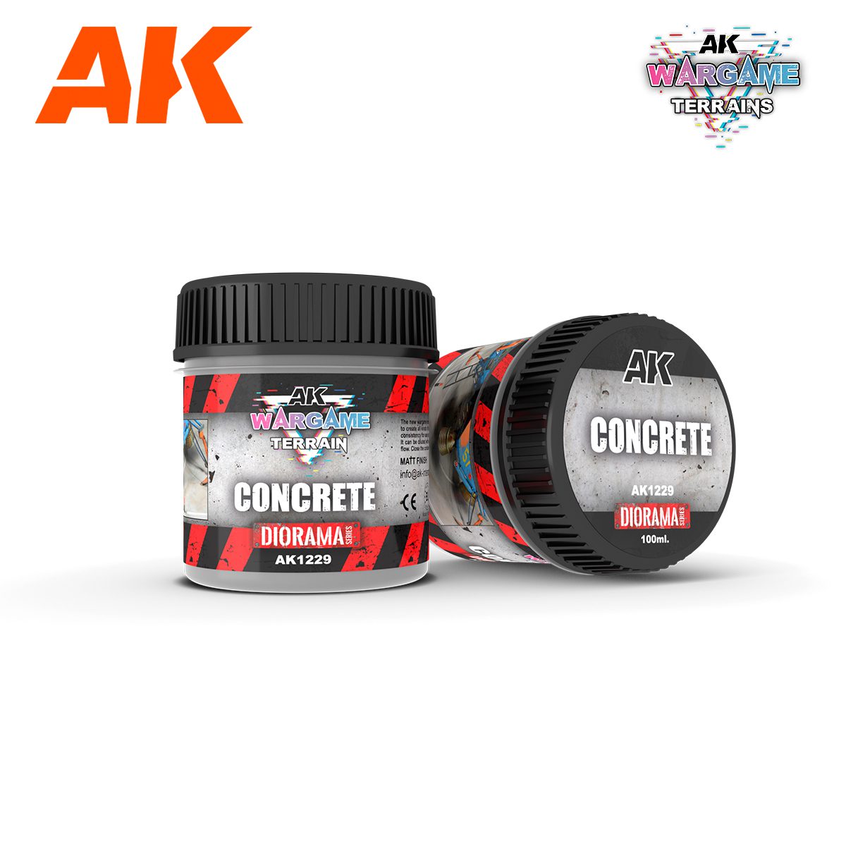 AK1229 CONCRETE – WARGAME TERRAINS – 100ML AK INTERACTIVE