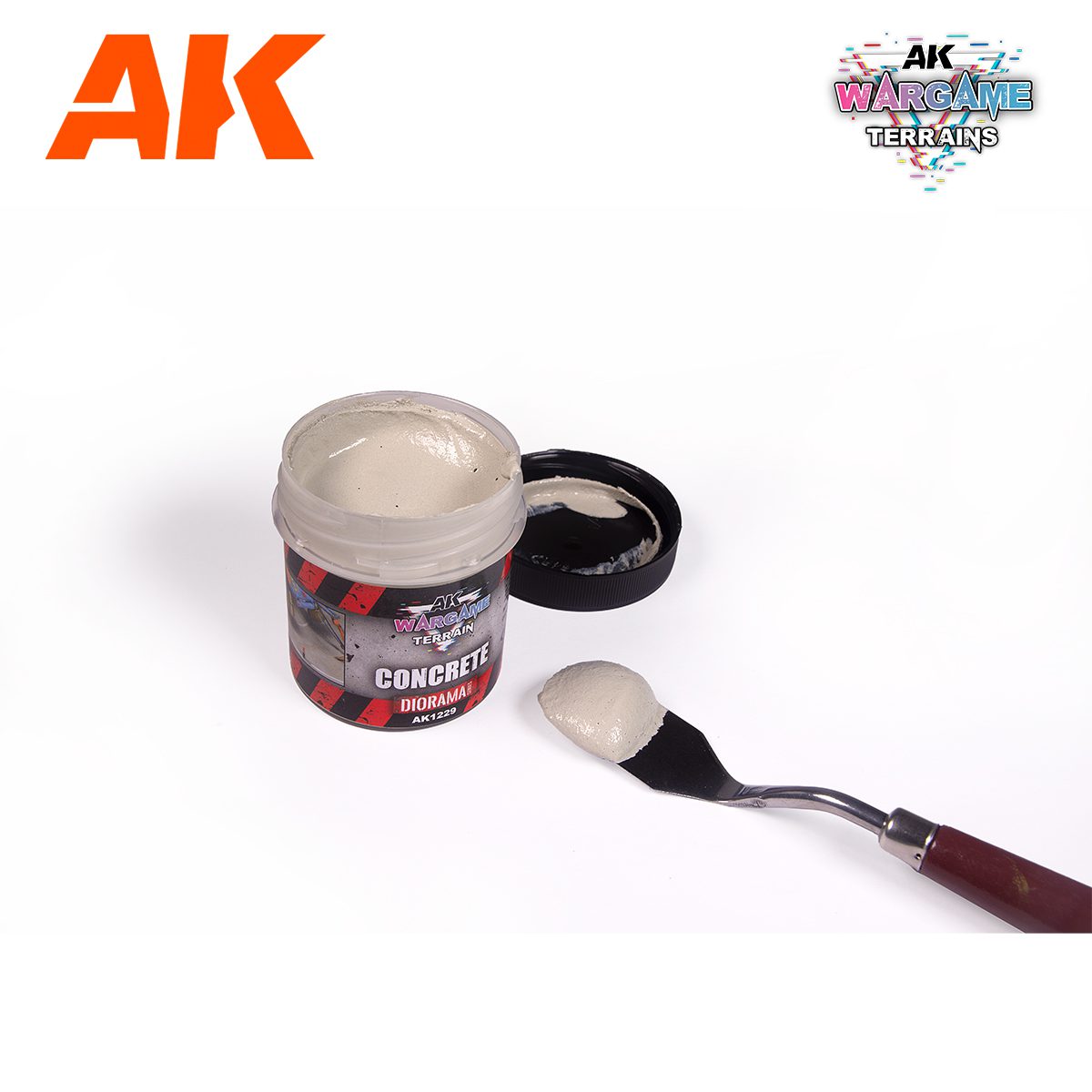 AK1229 CONCRETE – WARGAME TERRAINS – 100ML AK INTERACTIVE - immagine 2
