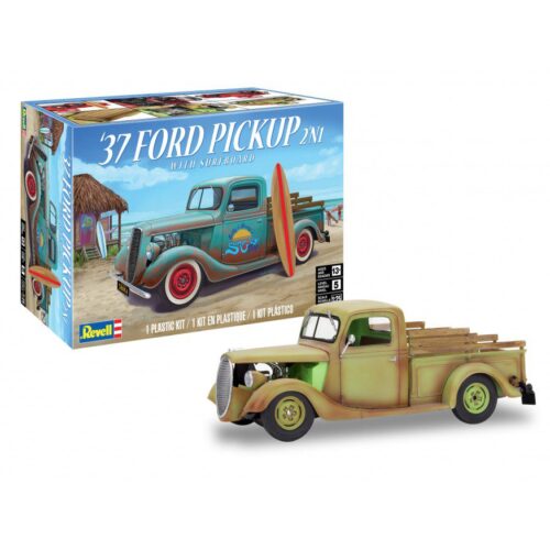 1937 Ford Pickup with Surfboard 2N1 scala 1:25 Monogram 14516