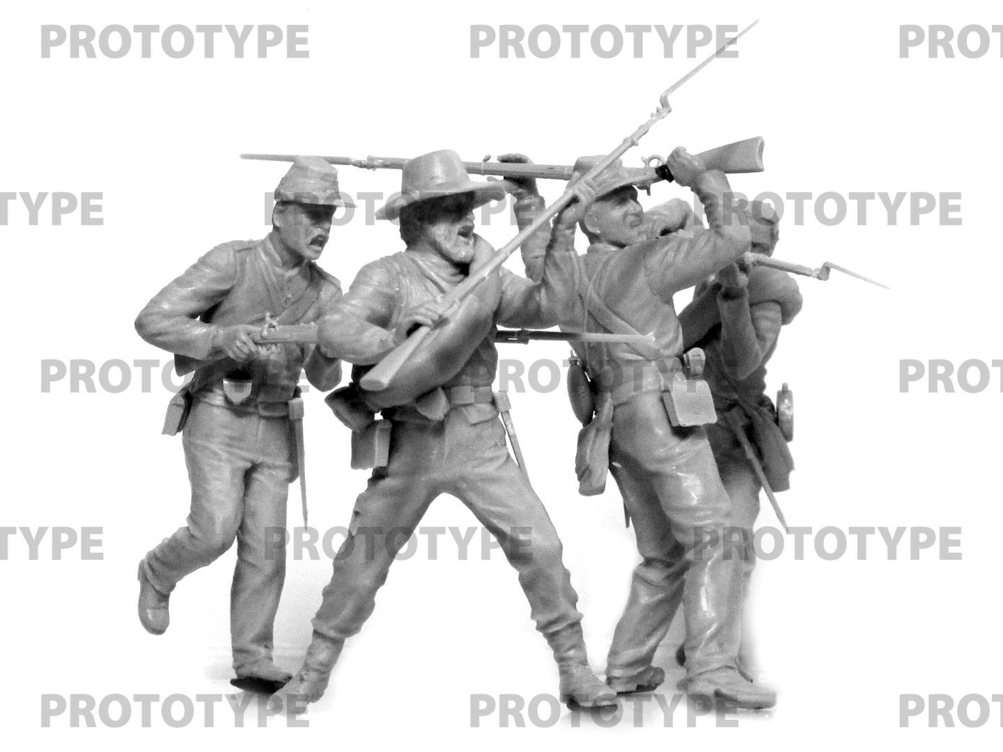 35024 American Civil War Confederate Infantry. Set #2 (100% new molds) scala 1:35 ICM - immagine 5
