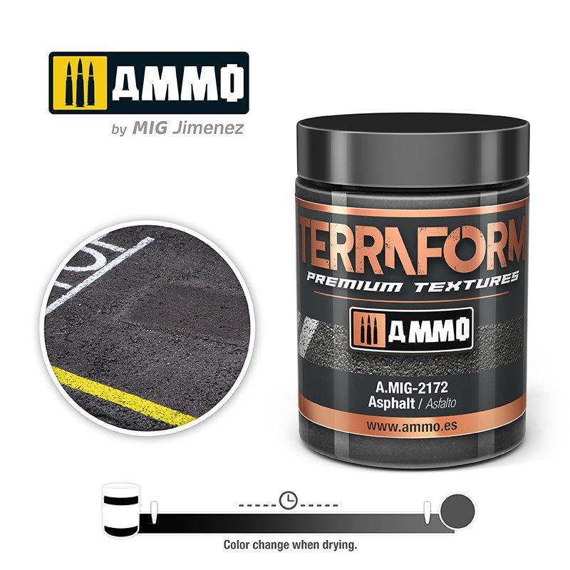 AMIG2172 Pasta Acrilica TERRAFORM Asphalt - 100ml AMMO MIG