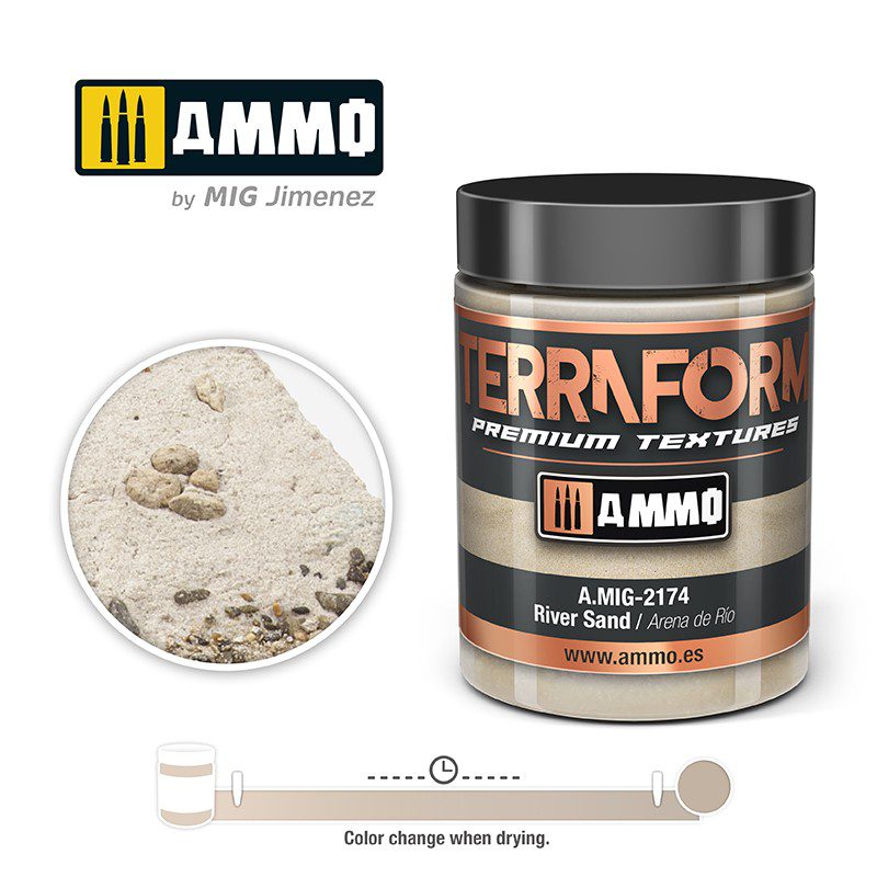 AMIG2174 Pasta Acrilica TERRAFORM River Sand - 100ml AMMO MIG