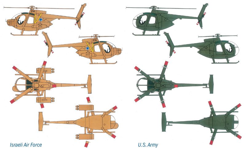 AH - 6 Night Fox scala 1:72 ITALERI 017 - immagine 4