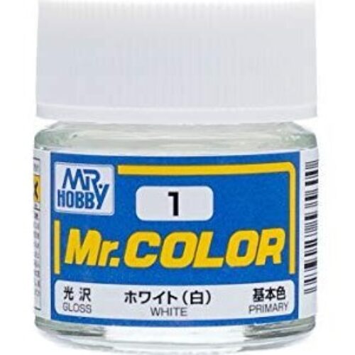 C-001 Gunze Lacquer smalto WHITE/BIANCO | LUCIDO | 10ml colore modellismo