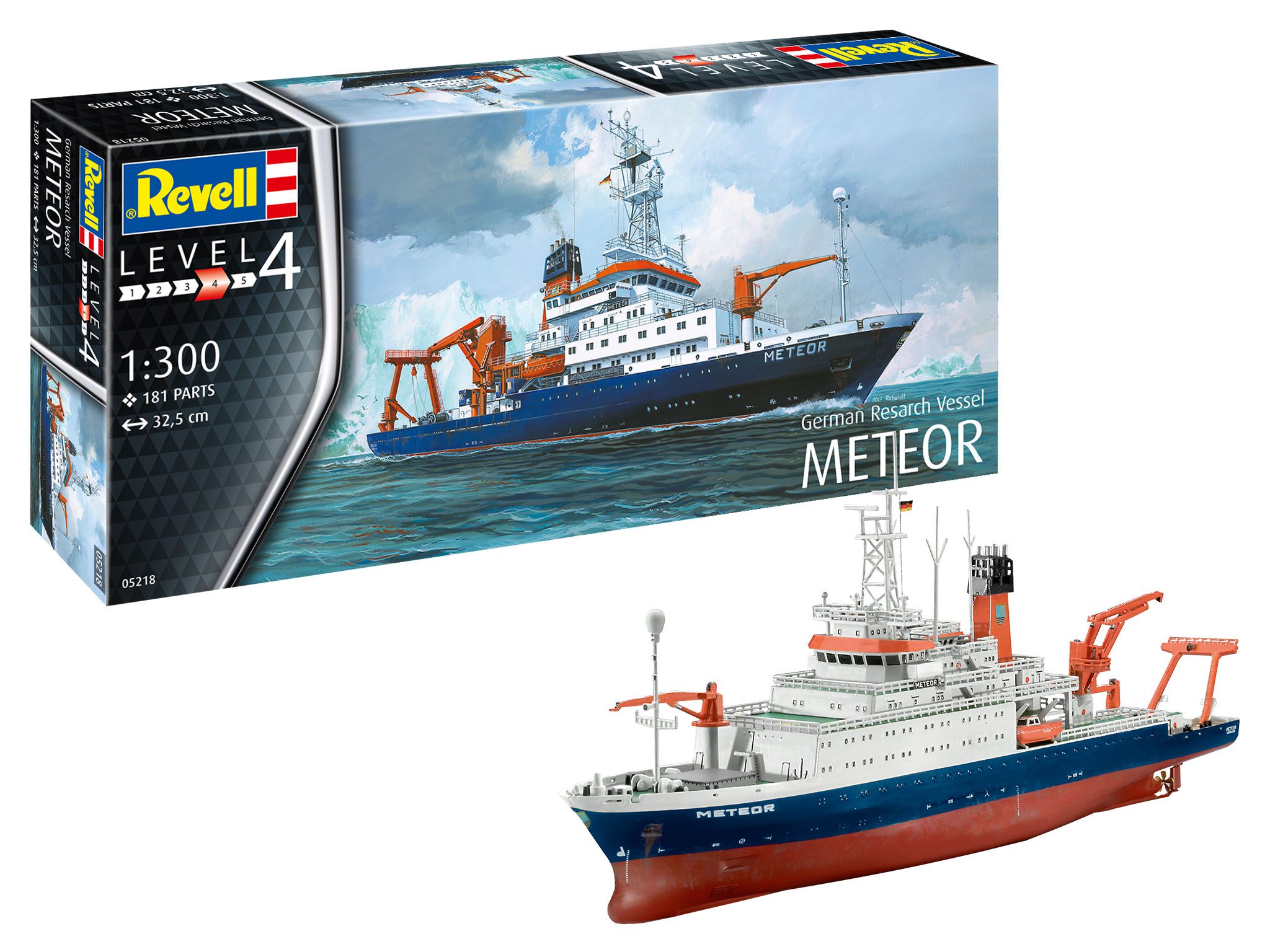 German Research Vessel Meteor scala 1:300 REVELL 05218