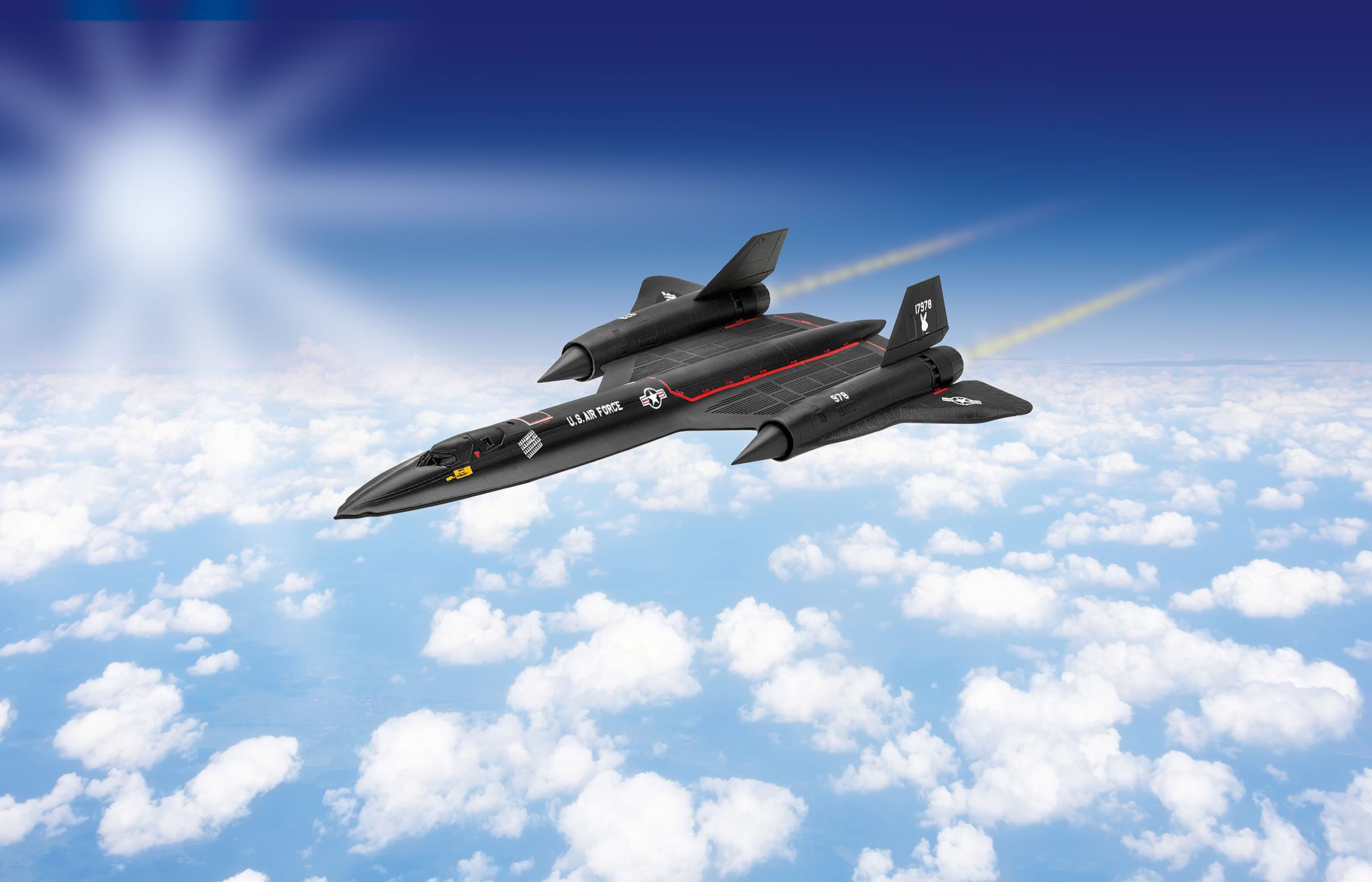 Model Set Lockheed SR-71 Blackbird easy-click-system scala 1:110 REVELL 63652 - immagine 3