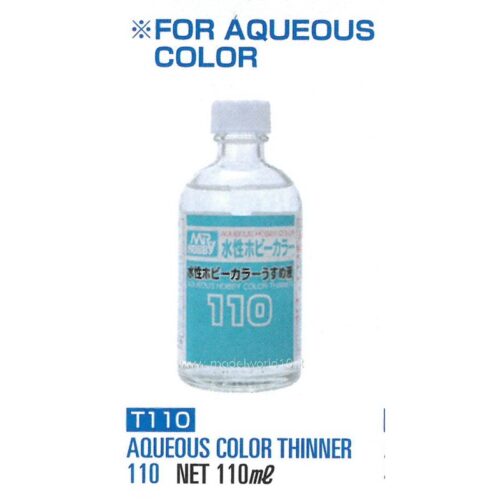 Diluente acrilico Mr.Hobby -T-110 ACRY Hobby Color Thinner 110ML
