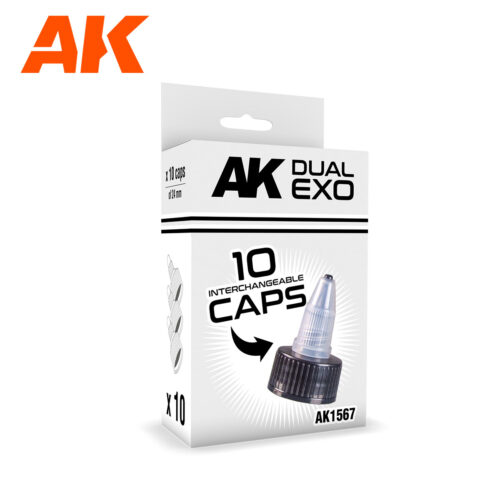 AK1567 DUAL EXO 10 INTERCHANGEABLE CAPS SET AK INTERACTIVE