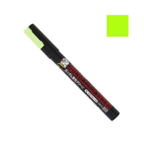 GM15 Gundam Marker VERDE FLUO | PUNTA MEDIA |