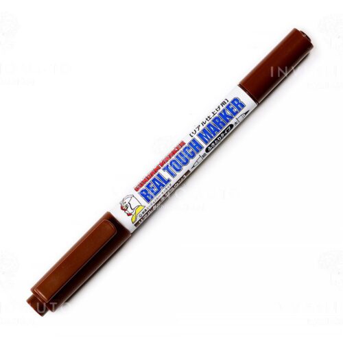 GM407 GUNDAM REAL TOUCH MARKER: BROWN/MARRONE | PUNTA DOPPIA 1