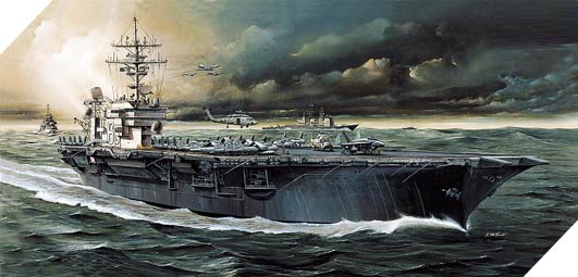 Academy 14210 U.S.S. CV-63 KITTY HAWK scala 1:800 - immagine 2