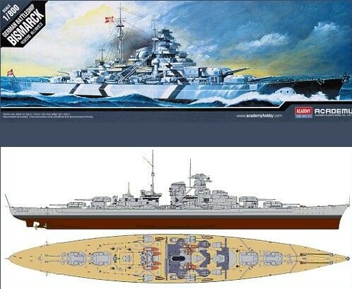 Academy 14218 Bismarck scala 1:800