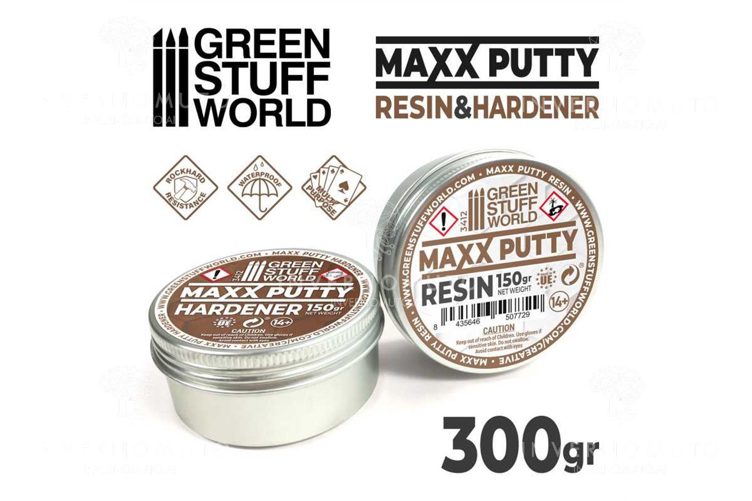 3412 MAXX PUTTY 300GR GREEN STUFF WORLD