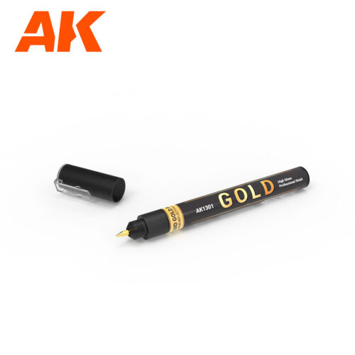 AK1301 METALLIC LIQUID MARKER – GOLD –  AK INTERACTIVE