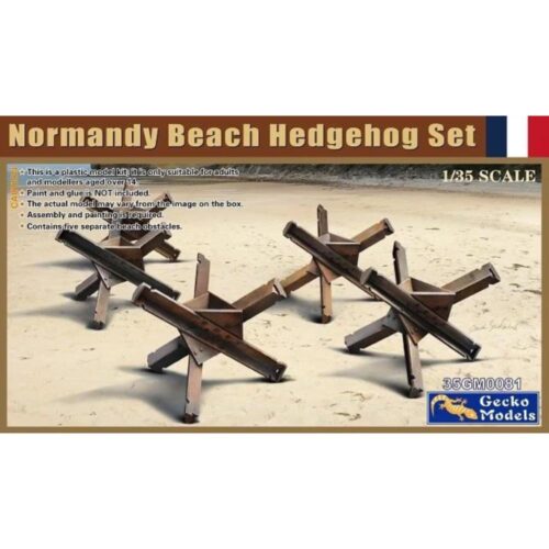 NORMANDY BEACH HEDGEHOG SET scala 1:35 GECKO 35GM0081