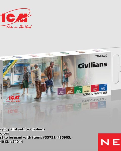 Civilians Acrylic Paints Set ICM 3030